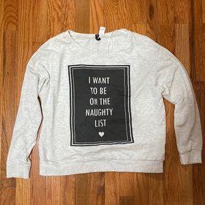 H&M Simple Christmas Shirt Size M